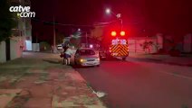 Batida entre motos deixa homem ferido no bairro Coqueiral, em Cascavel