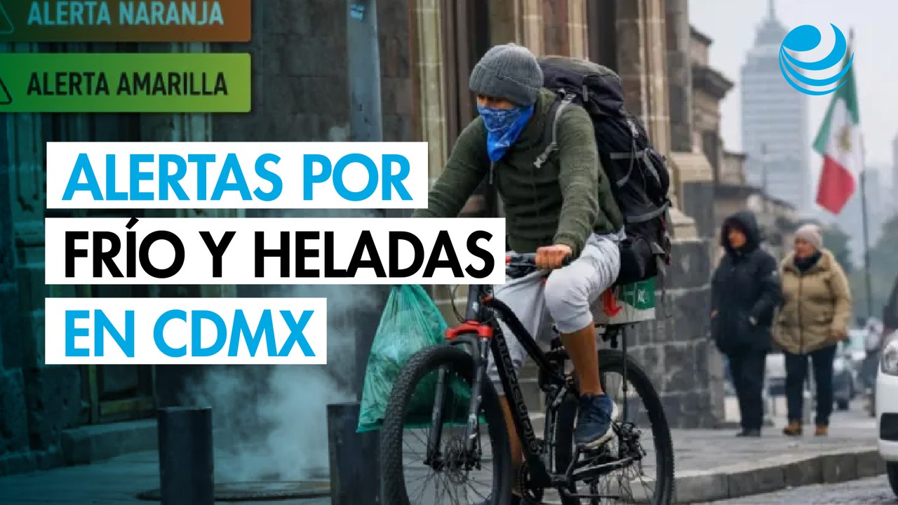 CDMX activa Alertas Naranja y Amarilla por frío y heladas para la madrugada del domingo