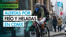 CDMX activa Alertas Naranja y Amarilla por frío y heladas para la madrugada del domingo
