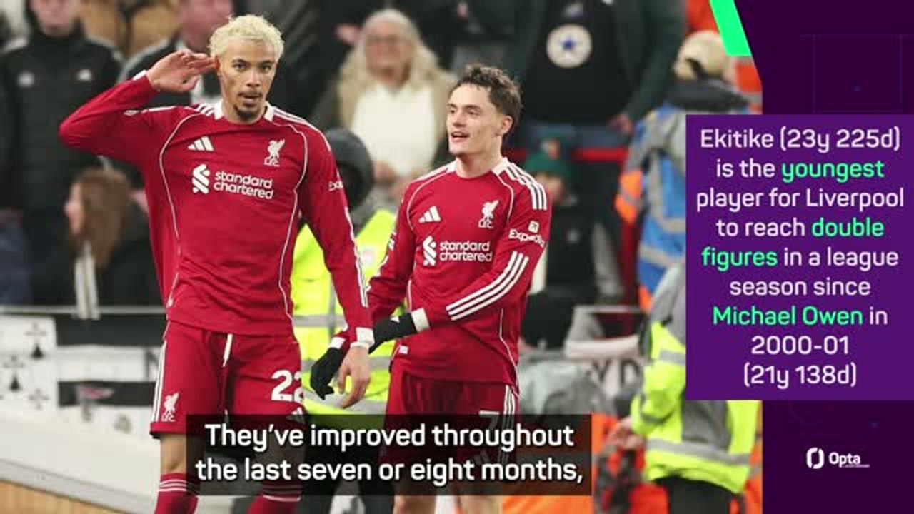 Slot hails Ekitike and Wirtz improvement after Liverpool thump Newcastle