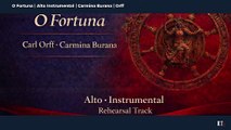 O Fortuna ( C. Orff | Carmina Burana ) Alto Instrumental rehearsal track
