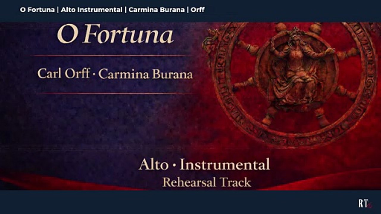 O Fortuna ( C. Orff | Carmina Burana ) Alto Instrumental rehearsal track