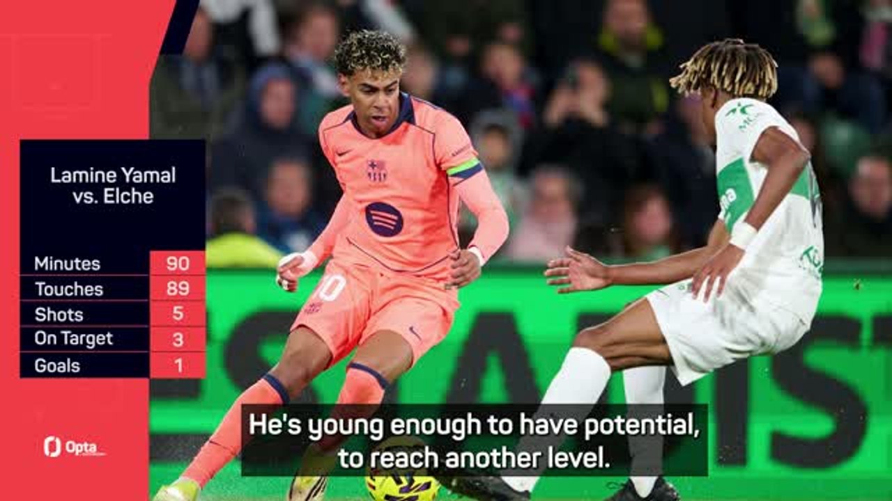 Yamal 'young enough to reach another level' - Flick after Barcelona beat Elche