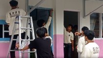 Relawan SPPG di Bandar Lampung Baksos Renovasi Gedung Sekolah