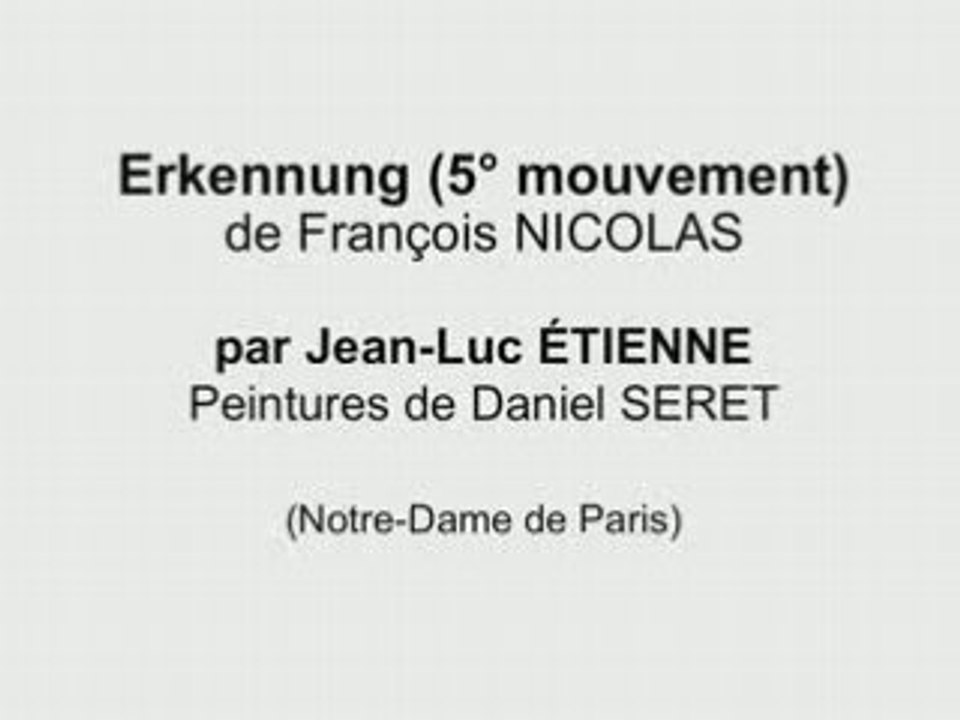 Erkennung (5° partie) pour grand orgue