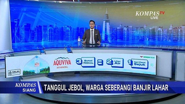 Tanggul Jebol, Begini Perjuangan Warga Lumajang Seberangi Banjir Lahar Gunung Semeru | KOMPAS SIANG