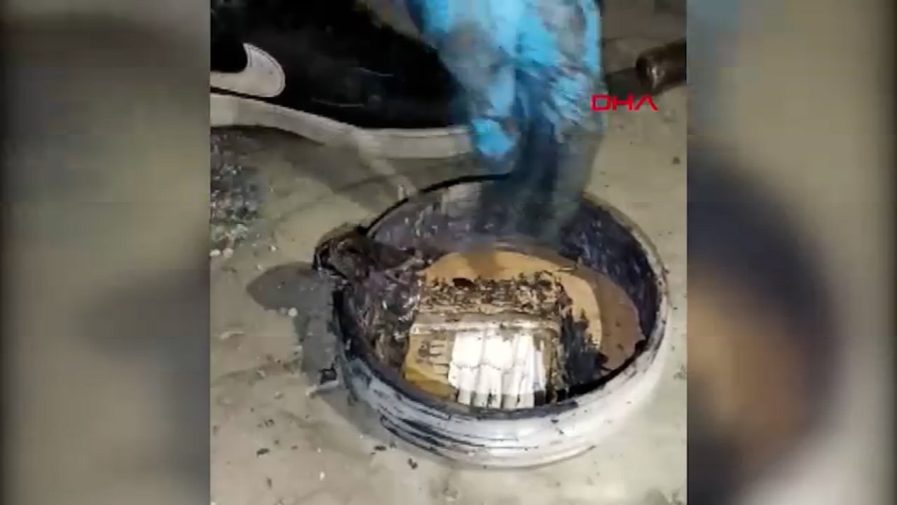 Ankara'da su tanklarında gizlenmiş 1,8 milyon adet dolu makaron ele geçirildi