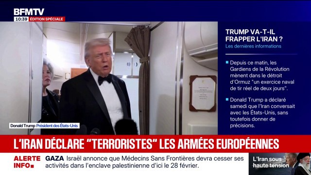 Tensions États-Unis/Iran: L'Iran nous parle... nous verrons bien , lance Donald Trump