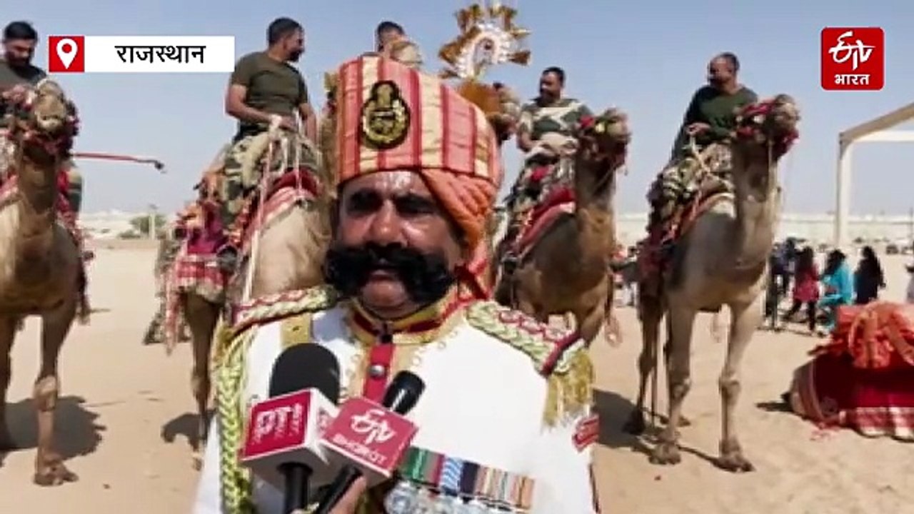 मरु महोत्सव में बीएसएफ के ऊंट दस्ते ने दिखाया अनुशासन और जगाया देशभक्ति का जज्बा