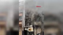 Bayrampaşa'da restoranın bacasında yangın çıktı
