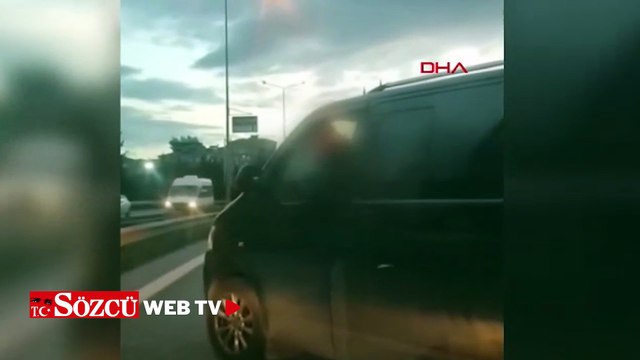 Ümraniye'de tartıştığı kişinin aracının önünü kesen sürücü yakalandı