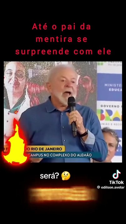 O capiroto do Lula mentindo
