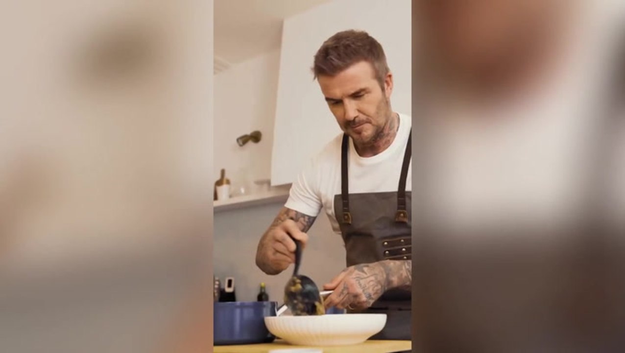 David Beckham rivals estranged son Brooklyn as he cooks for Gordon Ramsay