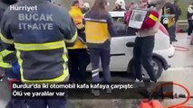 Burdur'da iki otomobil kafa kafaya çarpıştı: 7 ölü