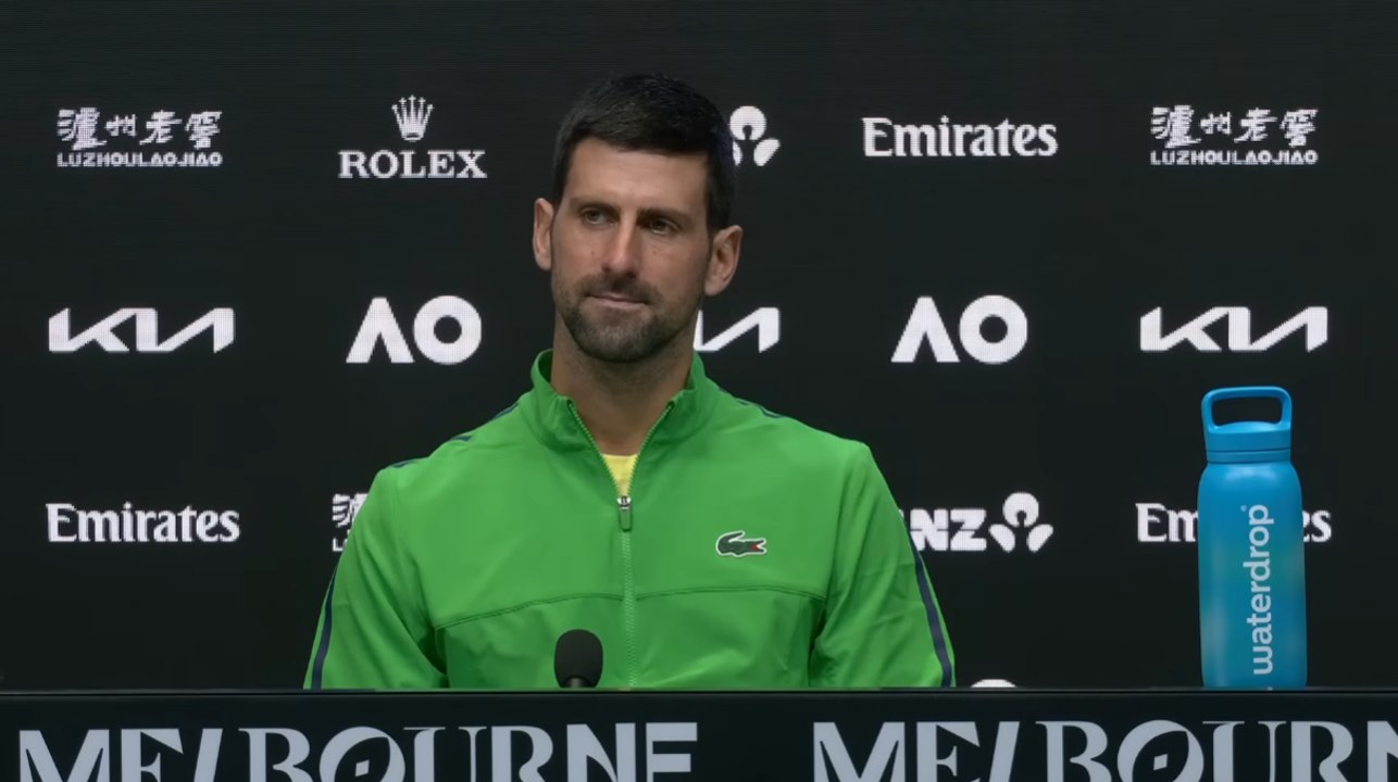 Tennis - Open d'Australie 2026 - Novak Djokovic : "Les jeunes joueurs, comme moi, allons essayer de rattraper Alcaraz et Sinner"