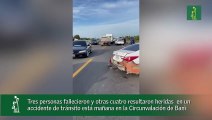 Tres personas fallecieron y otras cuatro resultaron heridas  en un accidente de tránsito está mañana en la Circunvalación de Banì