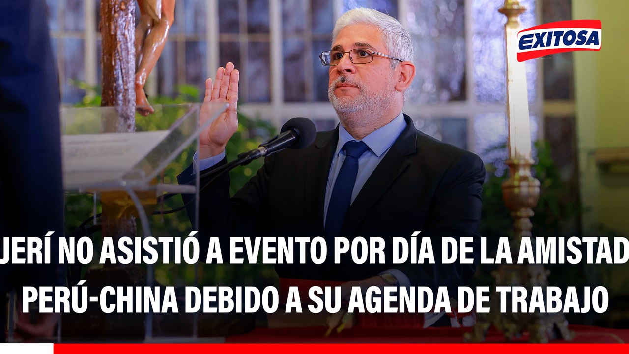 José Jerí no asistió a evento por Día de la Amistad Perú-China debido a su agenda de trabajo