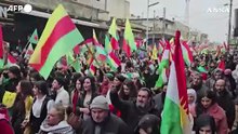 Siria, manifestazione dei curdi a sostegno delle Sdf