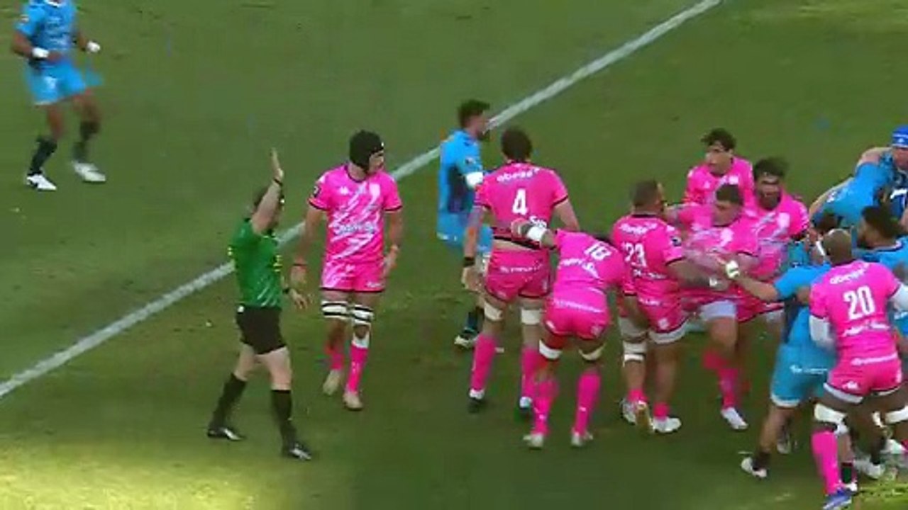 TOP 14 - Essai de Mathieu HIRIGOYEN (SFP) - Montpellier Hérault Rugby - Stade Français Paris