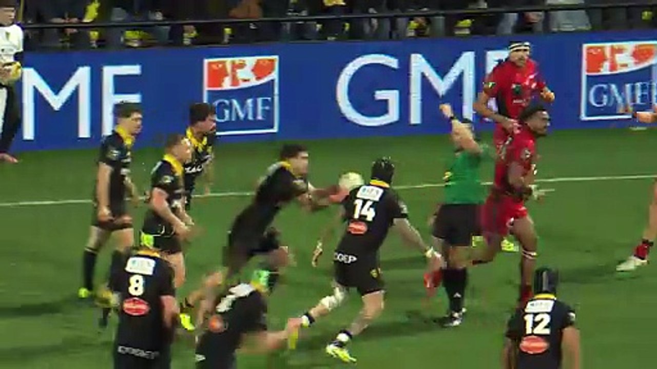 TOP 14 - Essai de Jack NOWELL (SR) - Stade Rochelais - LOU Rugby