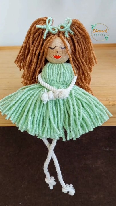 🧚 How to Make a Doll from Yarn? #homedecor