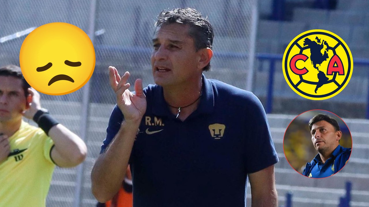 Roberto Medina pide revancha a Ángel Villacampa tras aceptar que le duele que Pumas pierda contra América Femenil