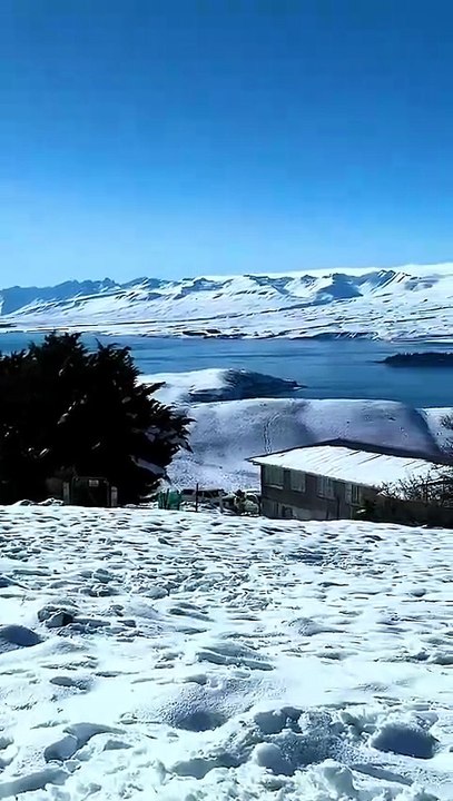 Relaxing Scenic View - Lake Tekapo in Winter New Zealand