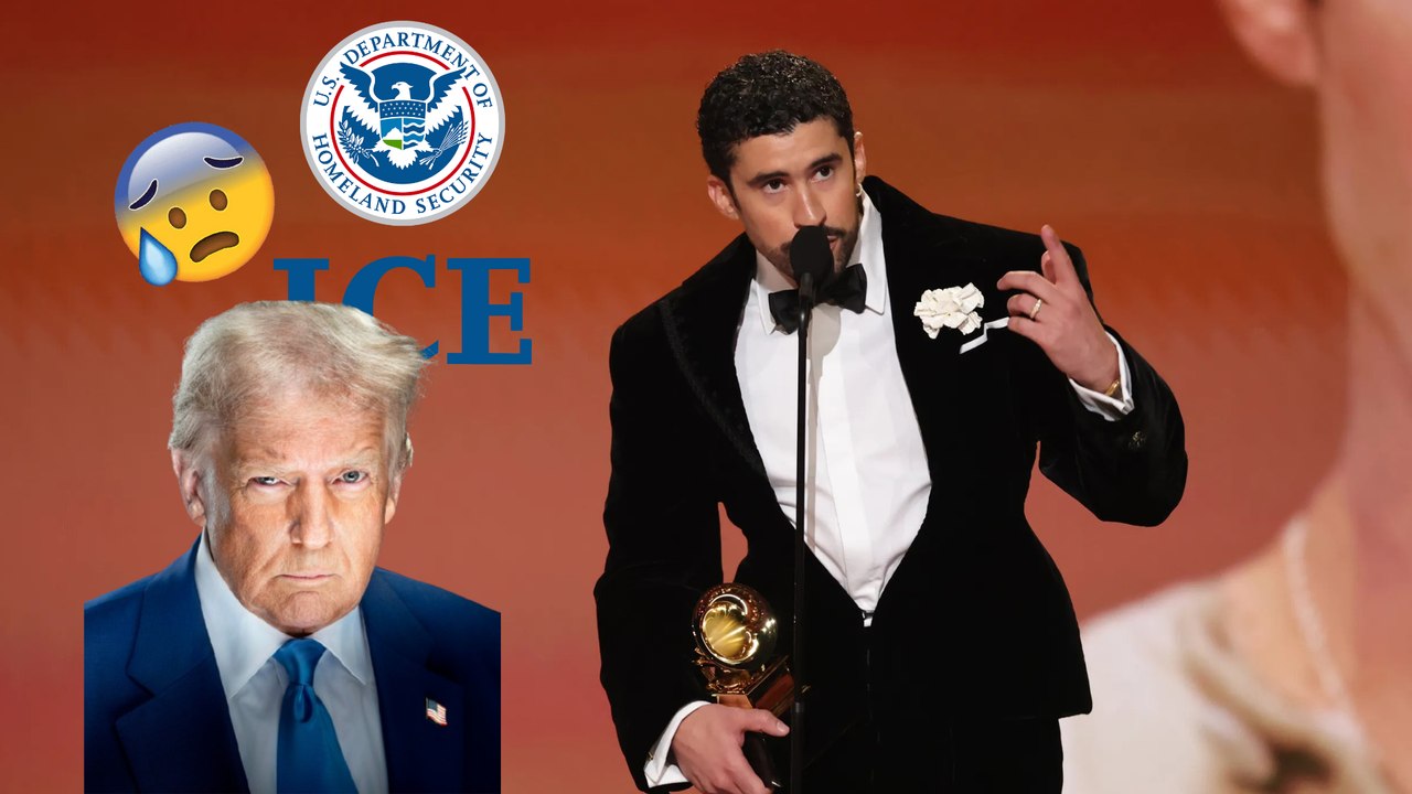 Bad Bunny recibe ovación tras discurso de "ICE Fuera" en los Premios Grammy