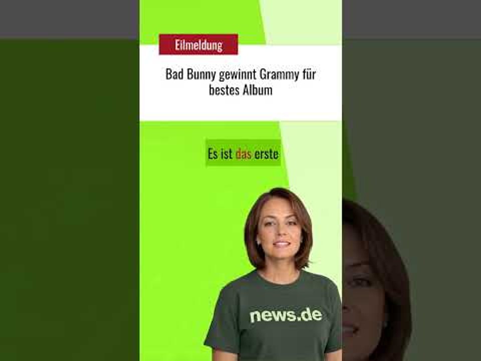 Bad Bunny gewinnt Grammy für bestes Album