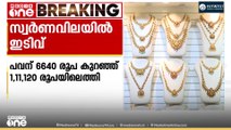 സ്വർണവിലയിൽ ഇടിവ്... പവന് 6640 രൂപ കുറഞ്ഞ് 1,11,120 രൂപയിലെത്തി