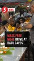 Thaipusam: Devotees enjoy free meals at Batu Caves