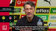 Kovac focused 'on the rear-view mirror for now' despite moving closer to Bayern