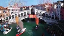 Carnaval de Veneza arranca com desfile de barcos coloridos e alusão aos Jogos Olímpicos de 2026