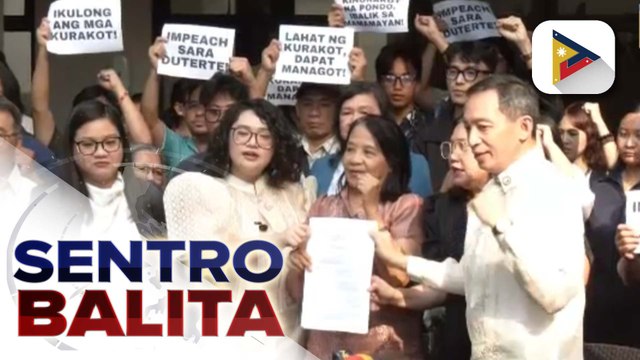 2 impeachment complaint vs. VP Sara Duterte, inihain sa Kamara | ulat ni Vel Custodio