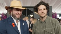Bon Iver on Why He Wore a Whistle to Honor ICE Observers on the Grammys Red Carpet | Grammys 2026
