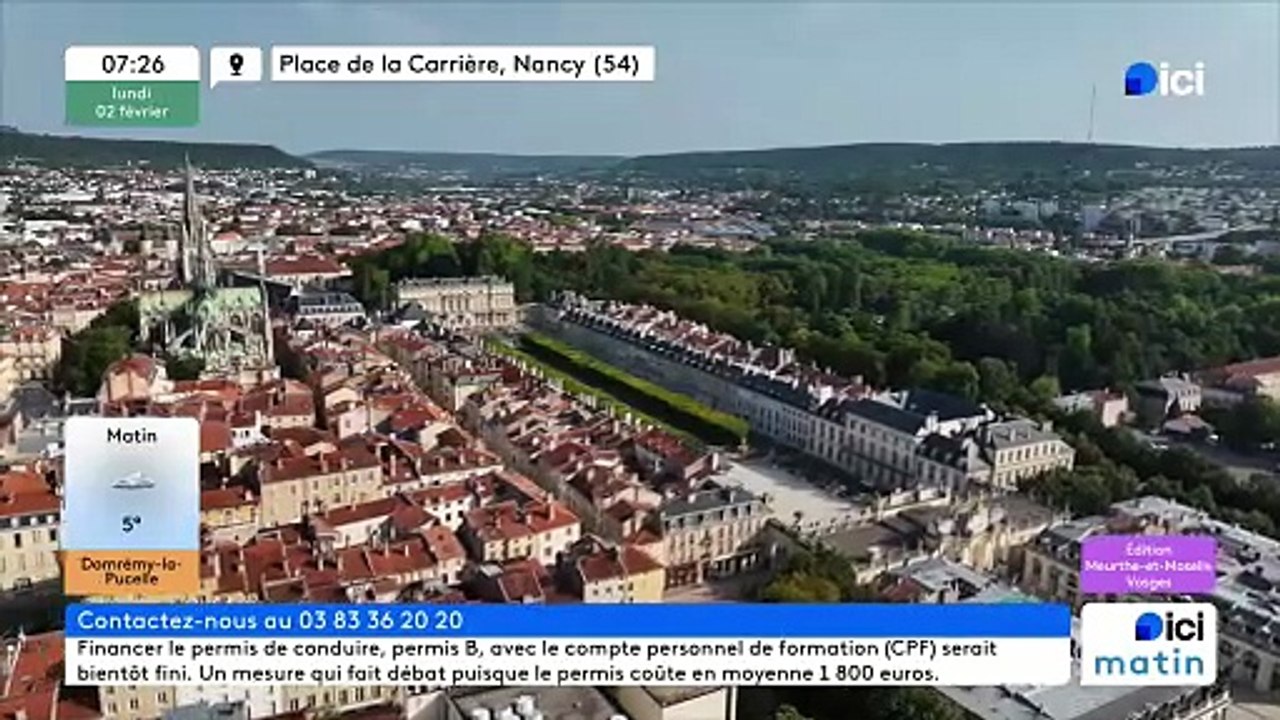 02/02/2026 -  ici matin par Ici Lorraine (Meurthe-et-Moselle et Vosges) en vidéo