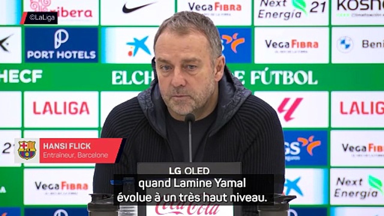 Flick encense Lamine Yamal après le succès contre Elche
