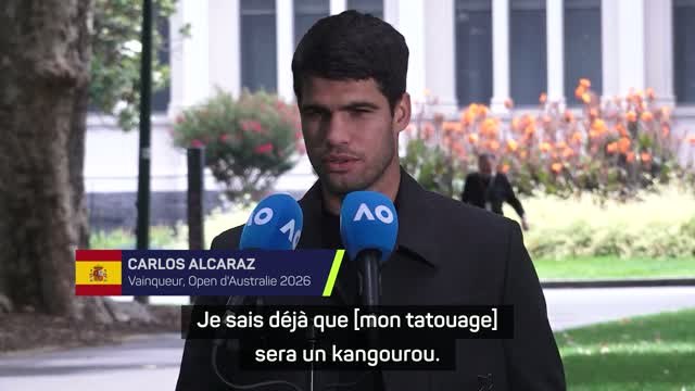 Open d'Australie - Alcaraz prévoit de se faire tatouer... un kangourou !