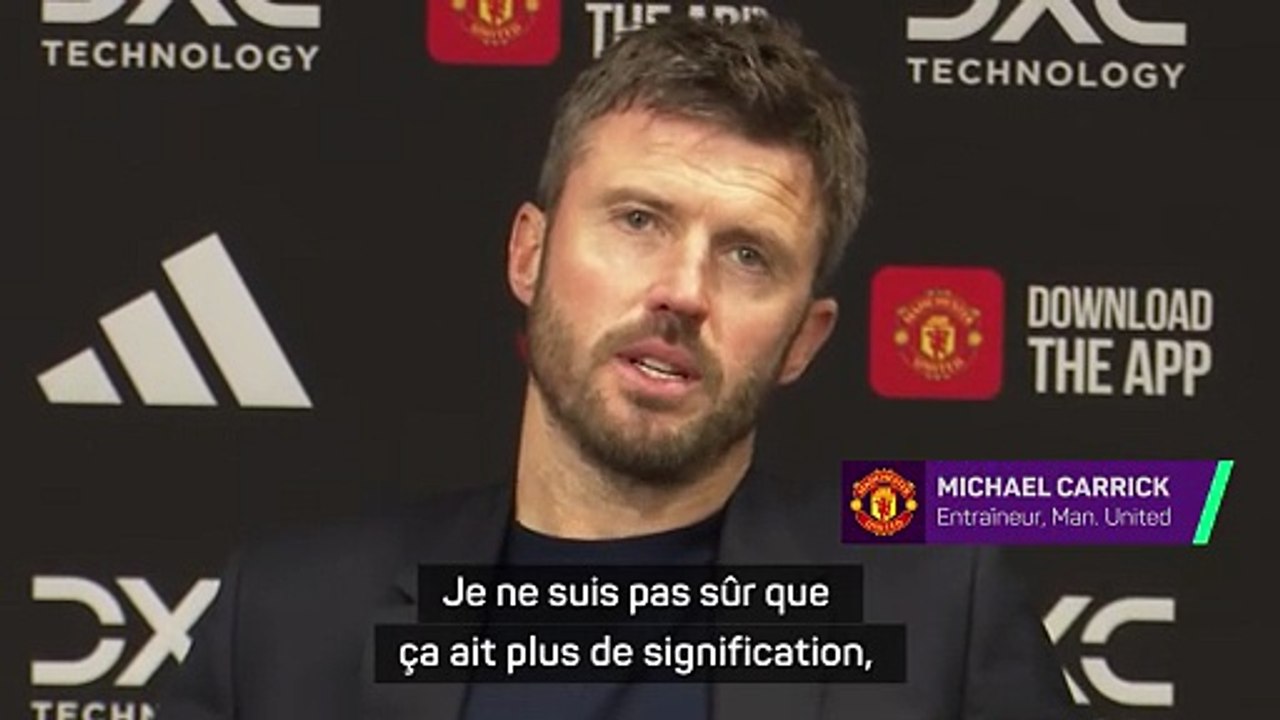 Carrick : "Un très bon sentiment"