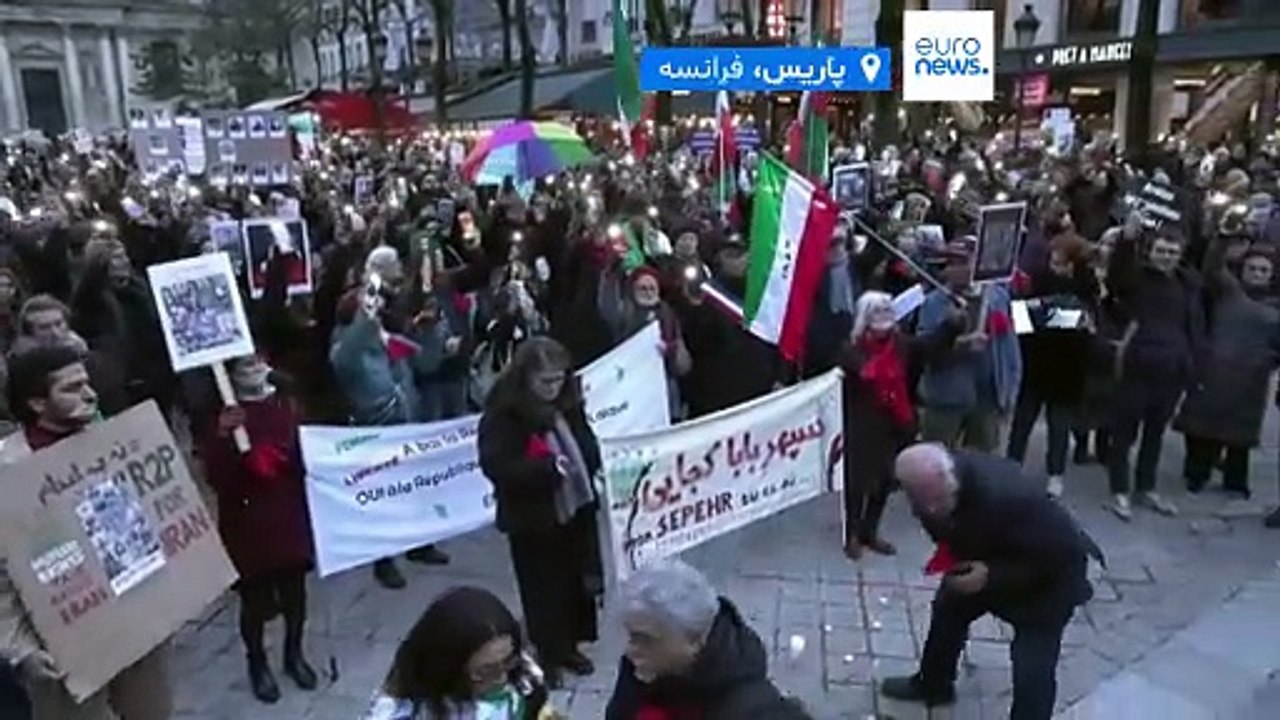 ده‌ها هزار نفردر چندین کشور در همبستگی با مردم ایران تظاهرات کردند