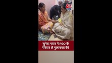 सुनेत्रा पवार ने PSO के परिवार से की मुलाकात