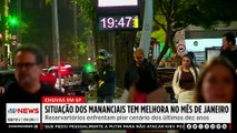 Chuvas melhoram nível dos mananciais em São Paulo