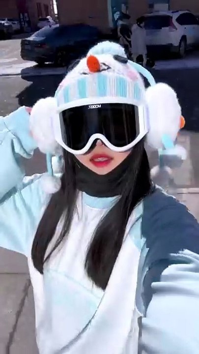 Graceful Skiing Through Peaceful Winter Mountains