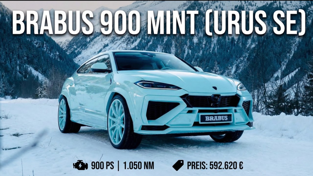 Lamborghini Urus SE Brabus 900 Mint – Eisrennen-Premiere