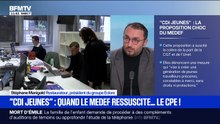 CDI spécial jeunes proposé par le Medef: “Le parallèle avec le CPE de 2006 n’est pas le bon”, selon Stéphane Manigold, restaurateur et président du groupe Eclore