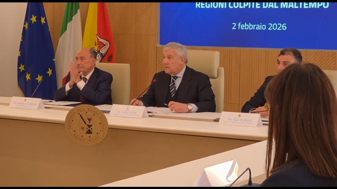 Niscemi, Tajani: ristori in tempi brevissimi, aiuti concreti a imprese