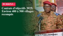 Contrats d’objectifs 2025 : Environ 400 à 500 villages reconquis