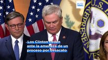 Los Clinton aceptan testificar en la investigación de Epstein antes de la votación por desacato al Congreso