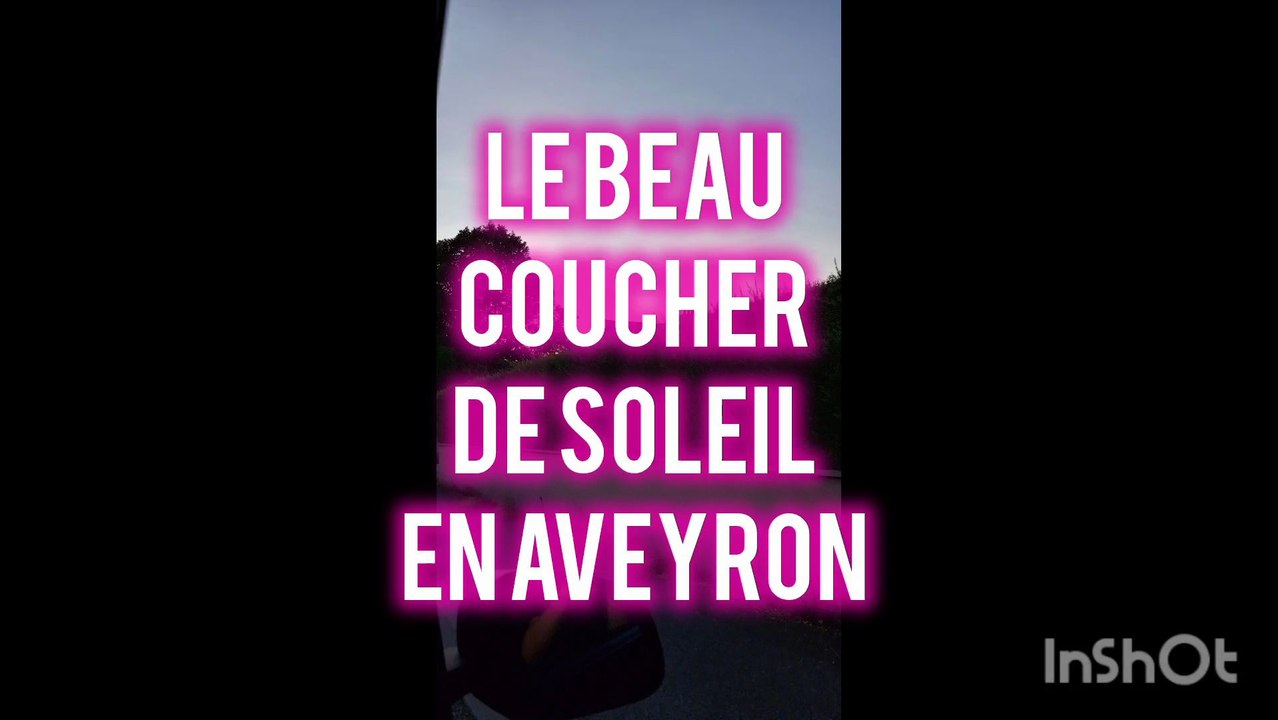 Le beau coucher de soleil en Averon