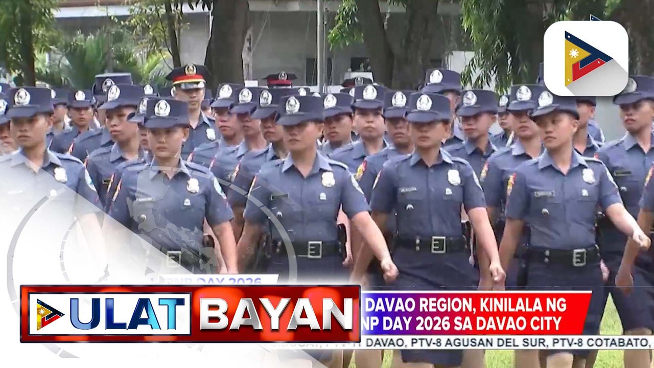 Dedikasyon ng mga pulis sa Davao region, kinilala ng PRO Xl sa pagdiriwang ng PNP Day 2026 sa Davao City | ulat ni Jaira Mondez ng PTV Davao